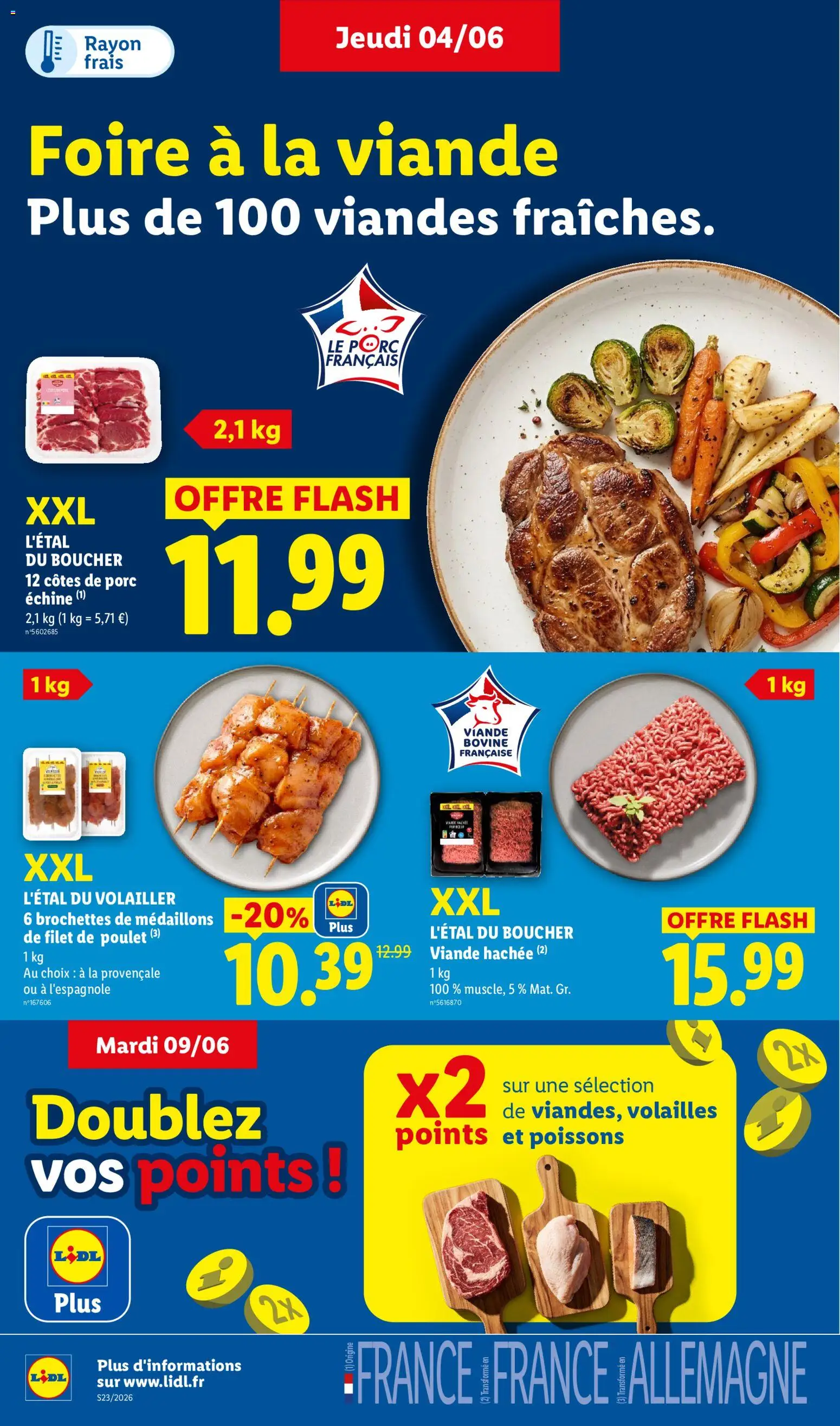 {H1} | Page: 6 | Produits: Viande hachée, Viande, Porc, Viande bovine