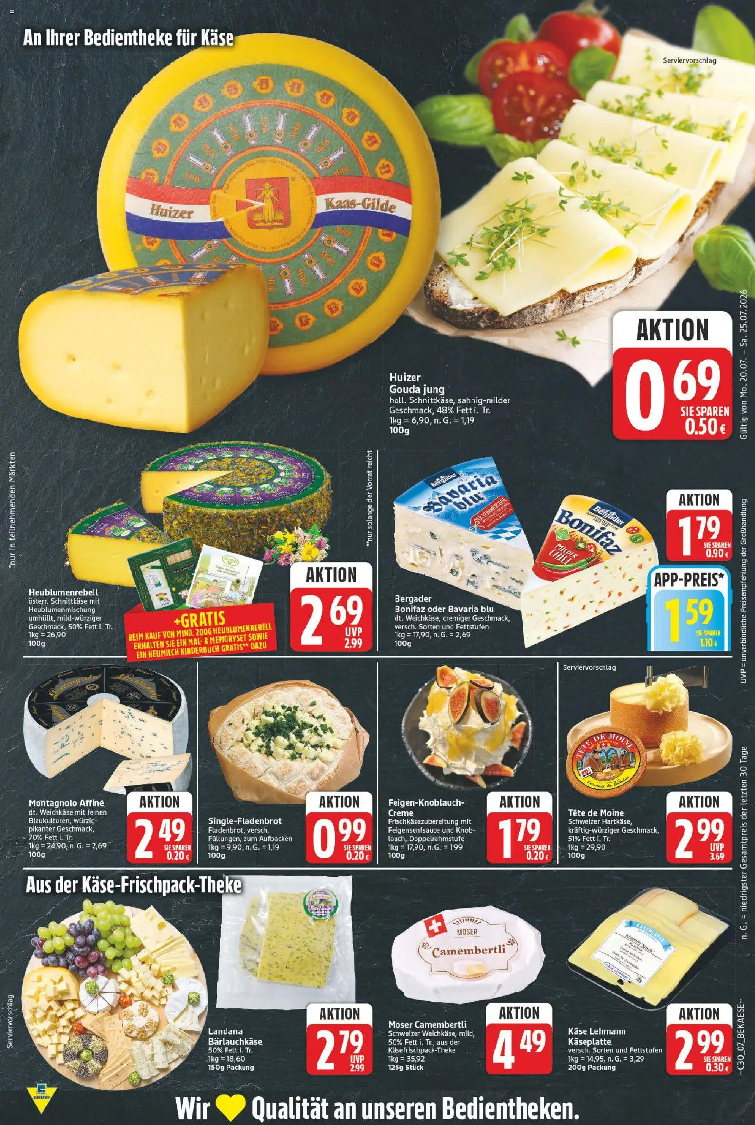 E center Prospekt – gültig ab 20.07.2026 | Seite: 8 | Produkte: Käse, Gouda, Creme
