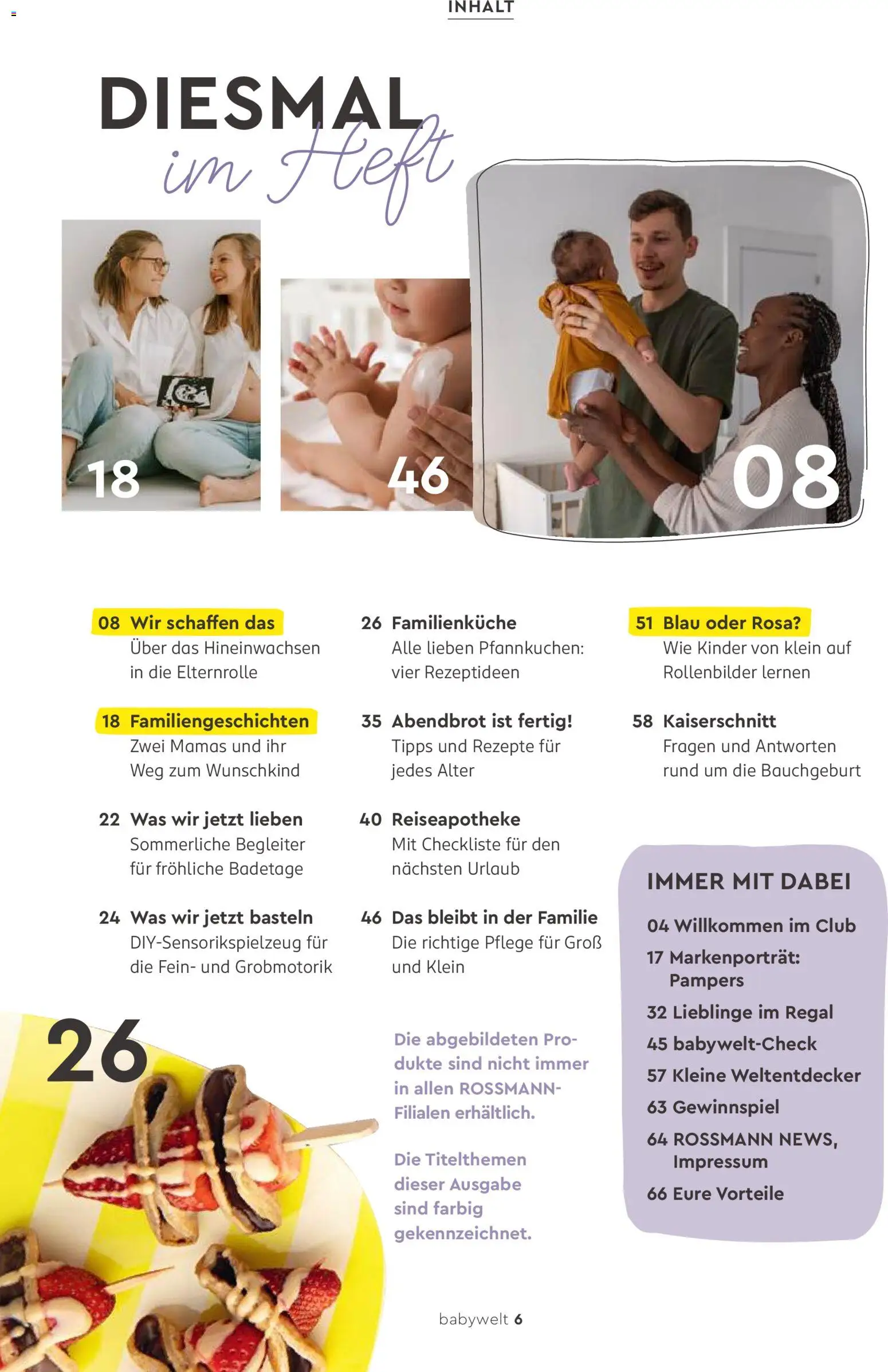 Rossmann Babywelt – gültig ab 06.06.2026 | Seite: 6 | Produkte: Regal, Pampers, Pfannkuchen