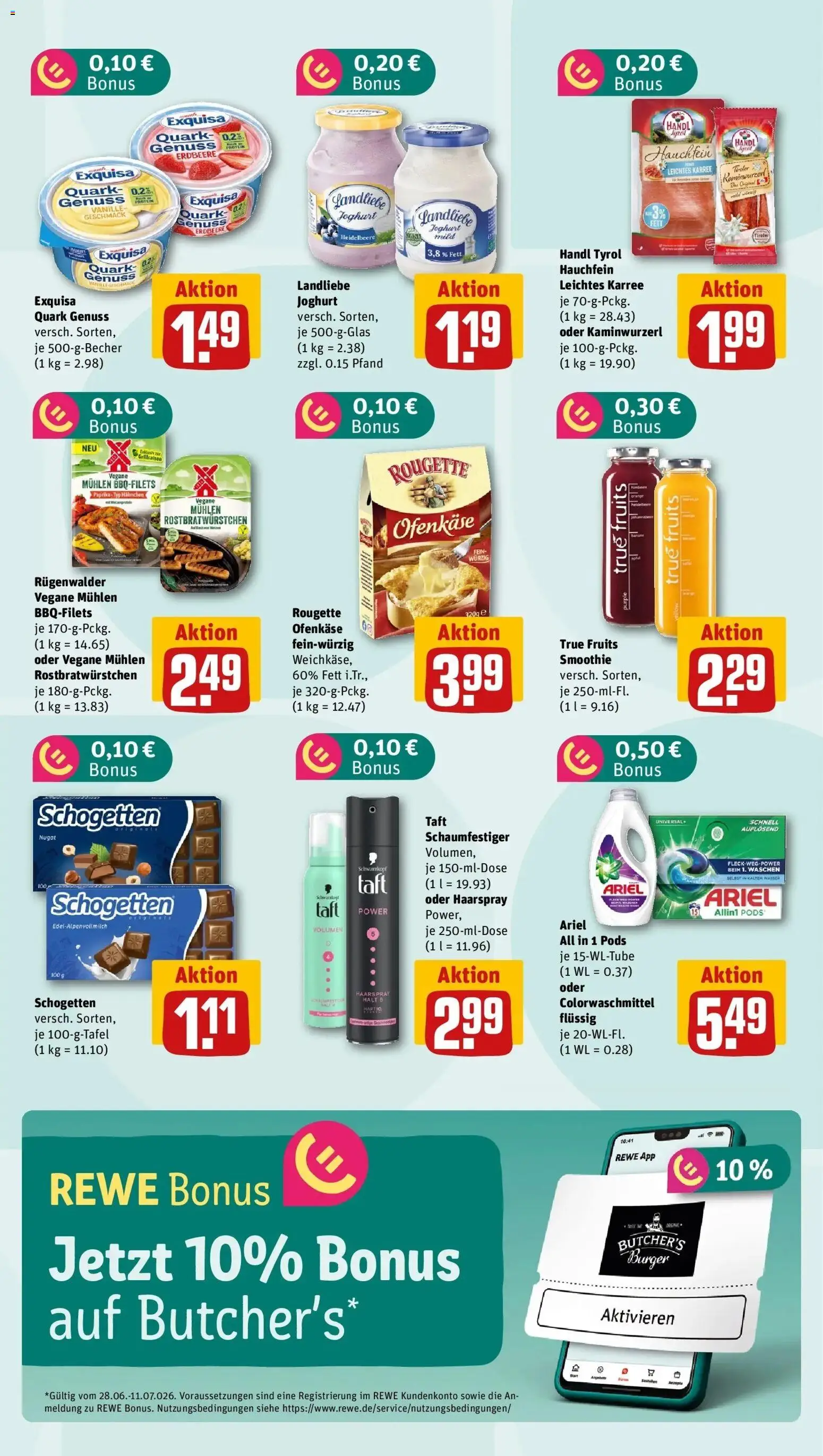 Rewe Prospekt Schneeberg – gültig ab 06.07.2026 | Seite: 5 | Produkte: Quark, Joghurt, Vanille, Paprika