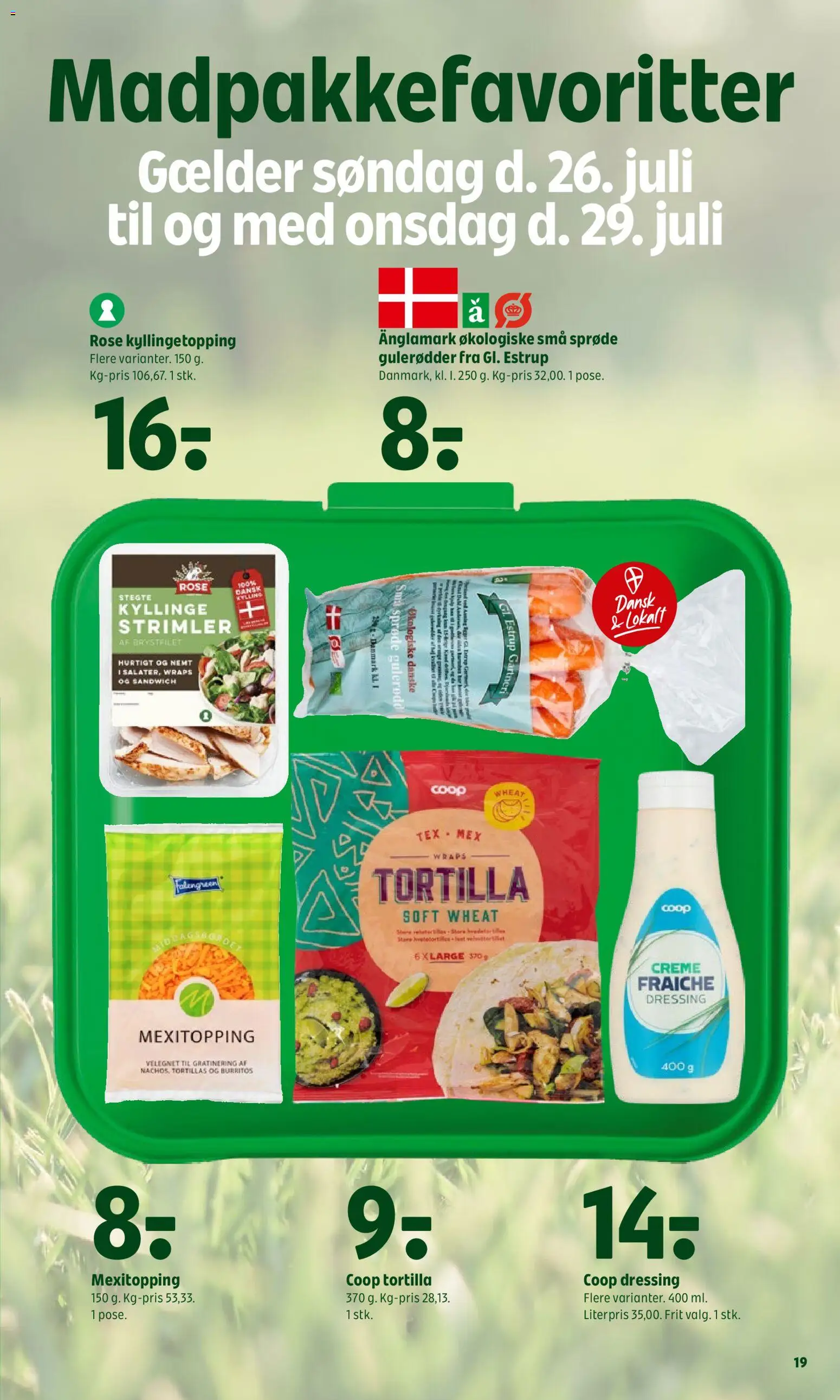 Coop 365 tilbudsavis – gyldig fra 23/07/2026 | Side: 26 | Produkter: Creme, Creme fraiche, Gulerødder, Dressing