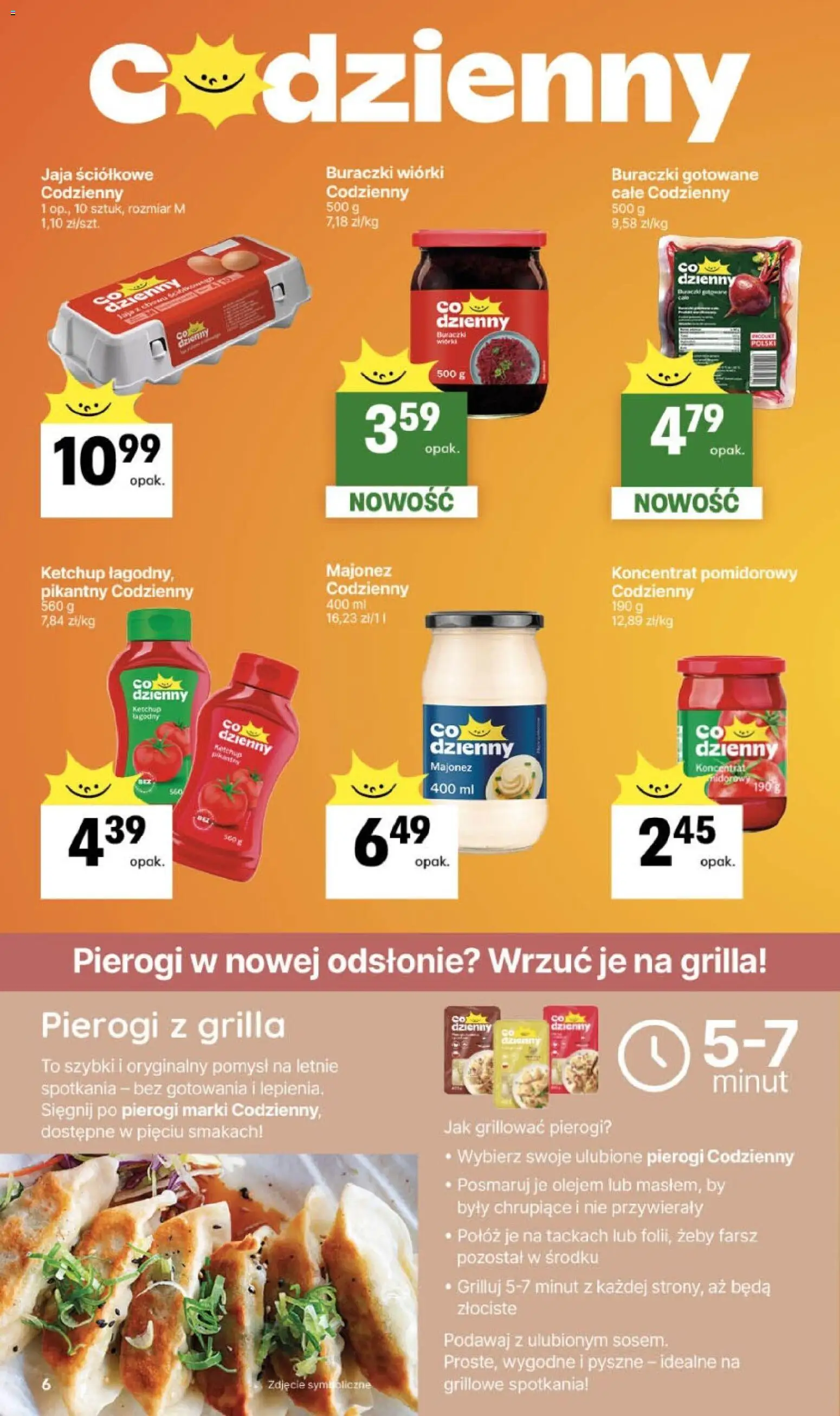 Delikatesy Centrum gazetka - Sklepy Własne od 07.05.2026 | Strona: 6 | Produkty: Ketchup, Pierogi, Koncentrat pomidorowy, Jaja