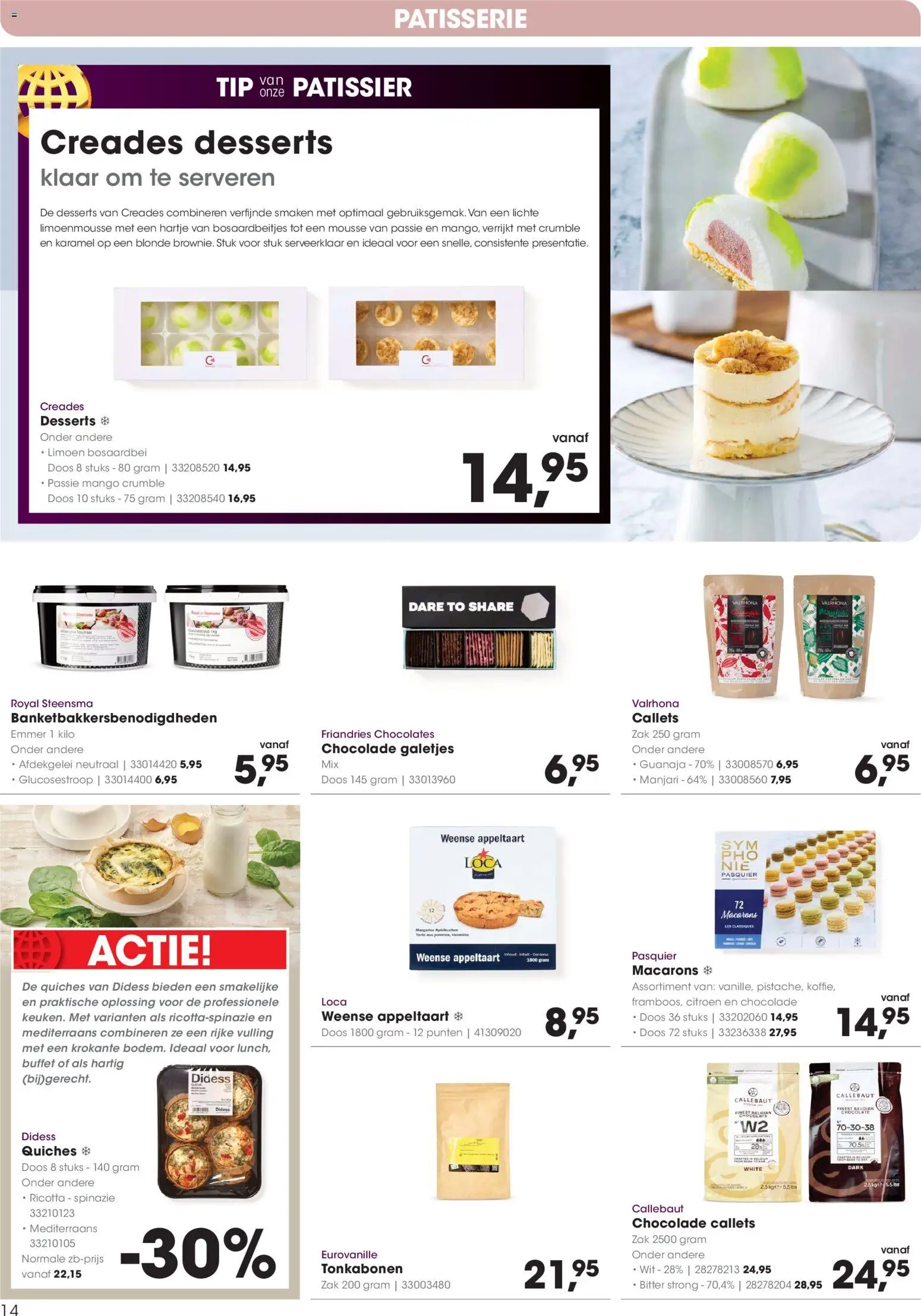 {H1} | Pagina: 14 | Producten: Limoen, Spinazie, Ricotta, Mango
