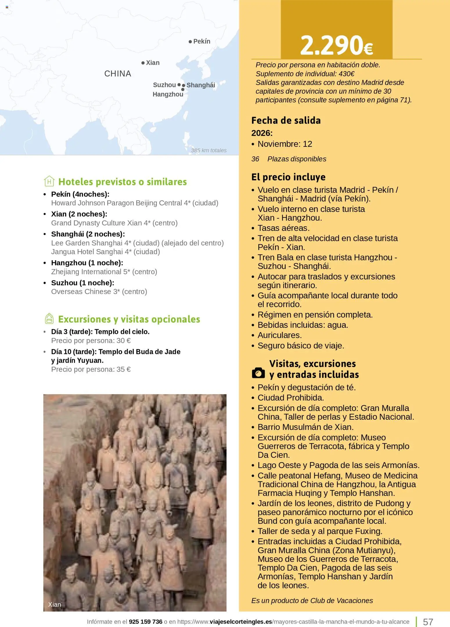 Viajes El Corte Inglés Turismo Social Castilla La Mancha │ válido desde el 01.04.2026 | Página: 57