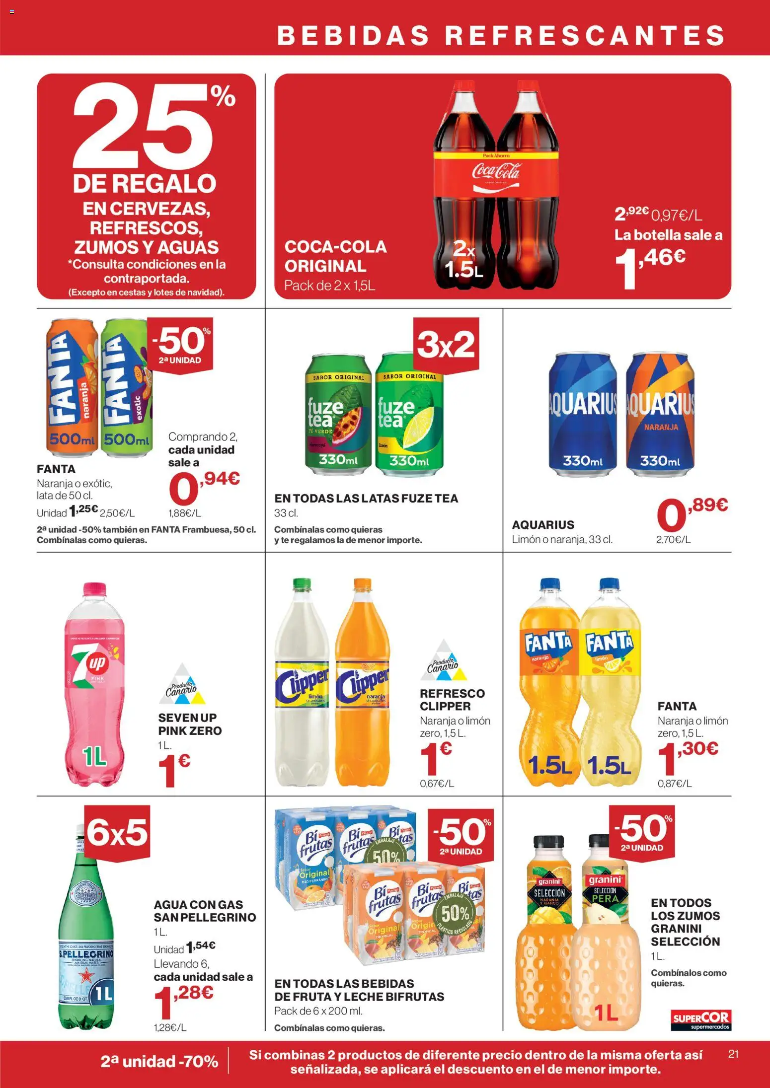 Supercor Canarias │ válido desde el 28/10/2026 | Página: 21 | Productos: Leche, Limón, Té, Mango