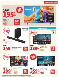 Auchan - Prévisualisation de Auchan - Soldes d'été valide à partir de 24/06/2026 | Page: 7 | Produits: Audio, TV led, Smart TV, Barre de son