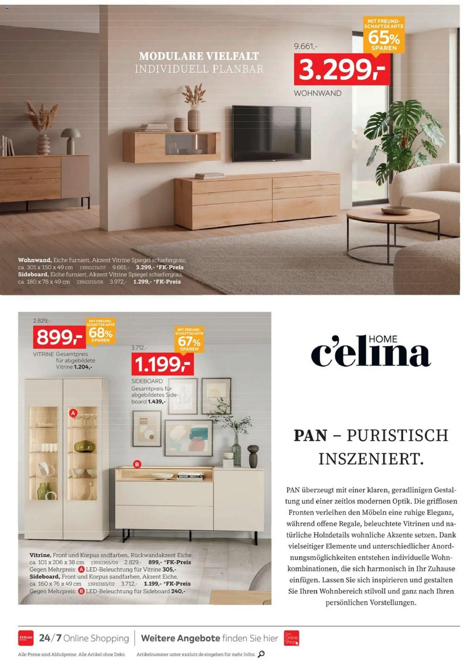 XXXLutz Wohnideen – gültig ab 03.10.2026 | Seite: 9 | Produkte: Sideboard, Wohnwand, Vitrine, Spiegel
