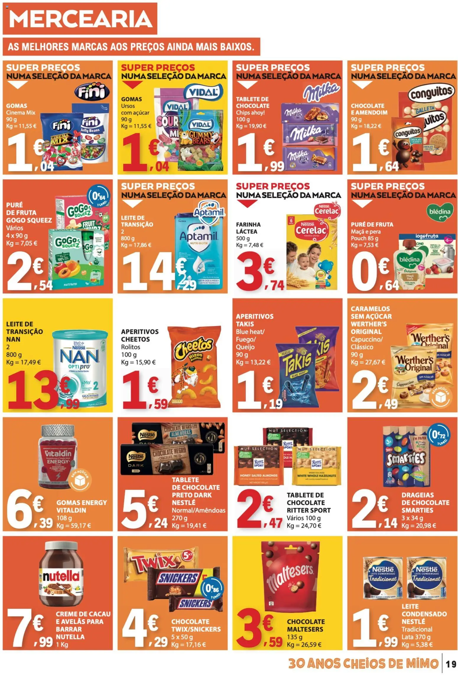 E.Leclerc folheto │ válido de 30.04.2026 | Página: 19 | Produtos: Leite condensado, Leite, Açúcar, Creme