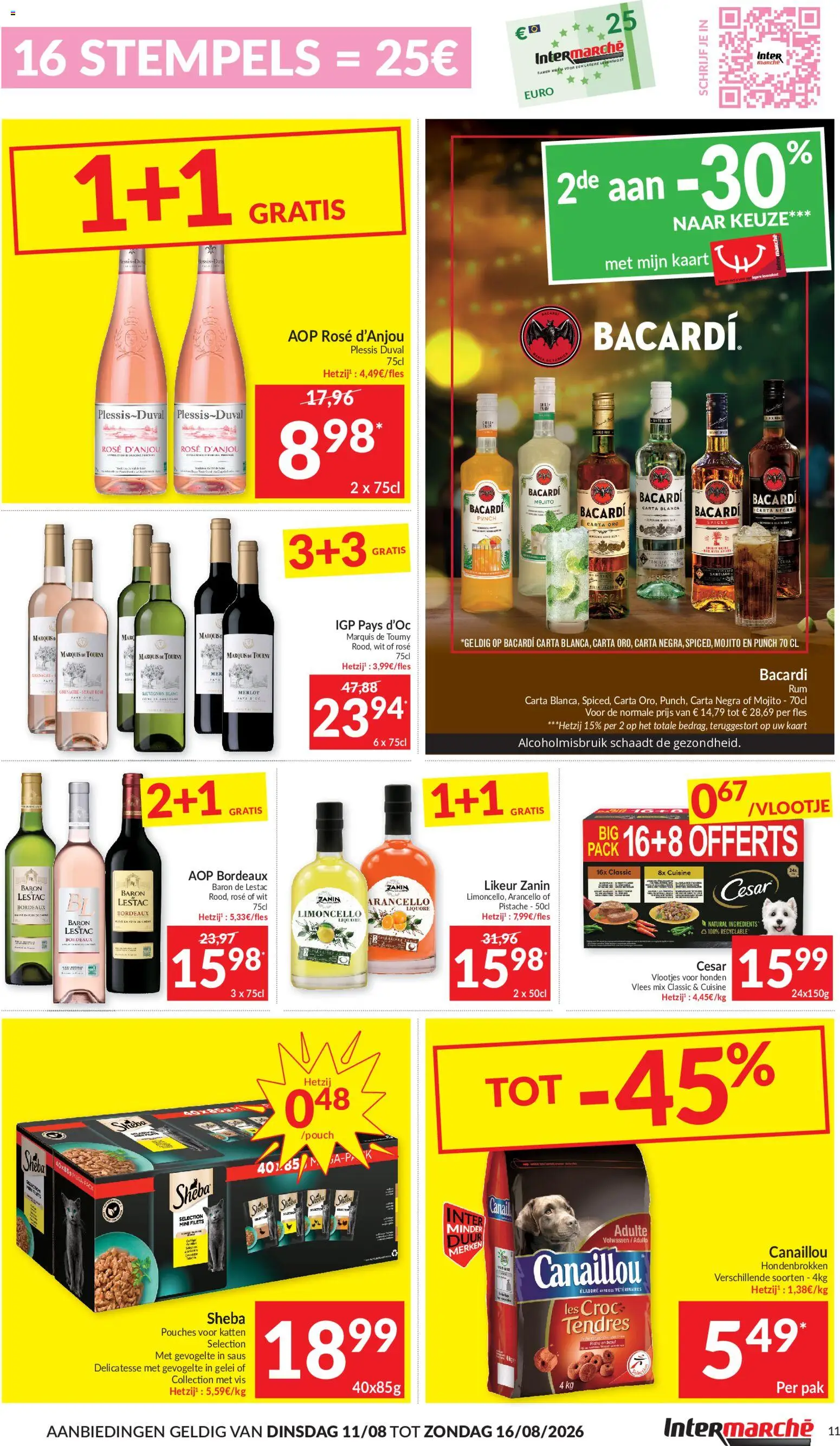 {H1} | Pagina: 11 | Producten: Saus, Gevogelte, Bacardi, Kaart