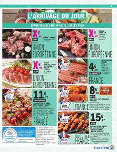 E.Leclerc - Prévisualisation de E.Leclerc Trafic Pouvoir Achat 6 valide à partir de 14/07/2026 | Page: 3 | Produits: Plateau, Grill, Agneau, Porc