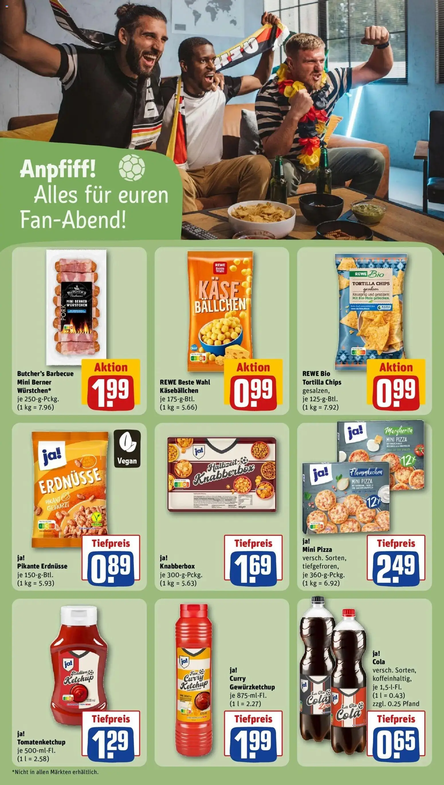 Rewe Prospekt Rüsselsheim – gültig ab 13.07.2026 | Seite: 15 | Produkte: Erdnüsse, Cola, Pizza, Chips