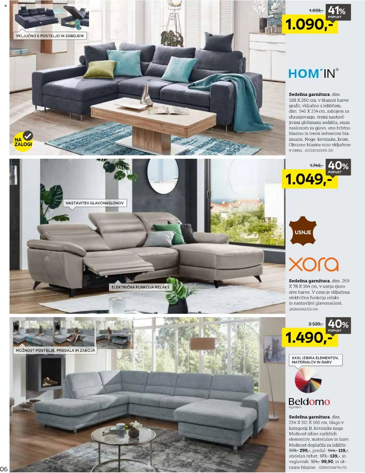 Novi XXXL Lesnina katalog ponudbe – veljaven od 14.09.2026 | Stran: 6 | Izdelki: Vzglavnik, Ležišče