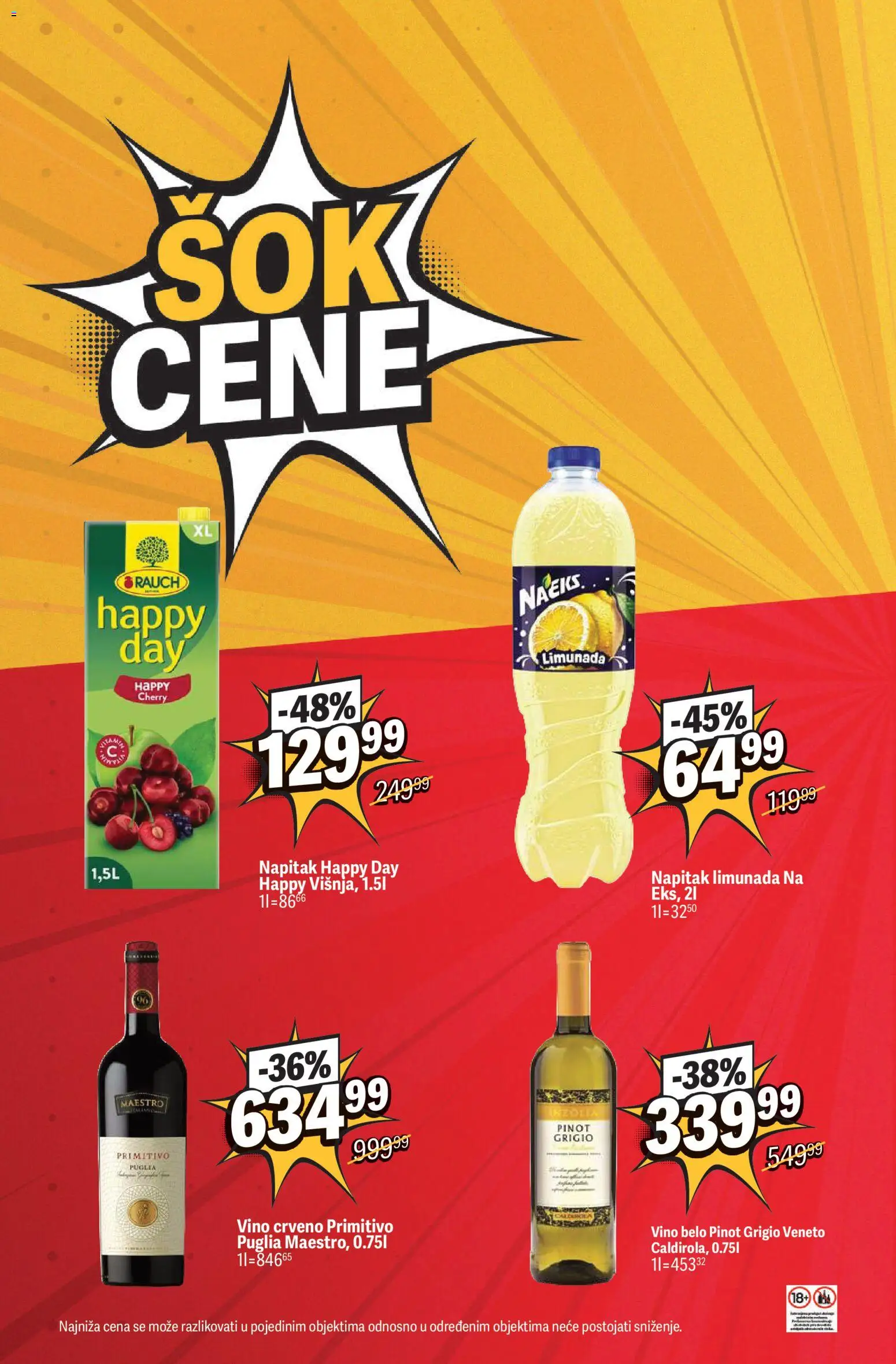 Maxi katalog - važi od 08.10.2026 | Strana: 12 | Proizvode: Limunada, Pinot grigio, Vino