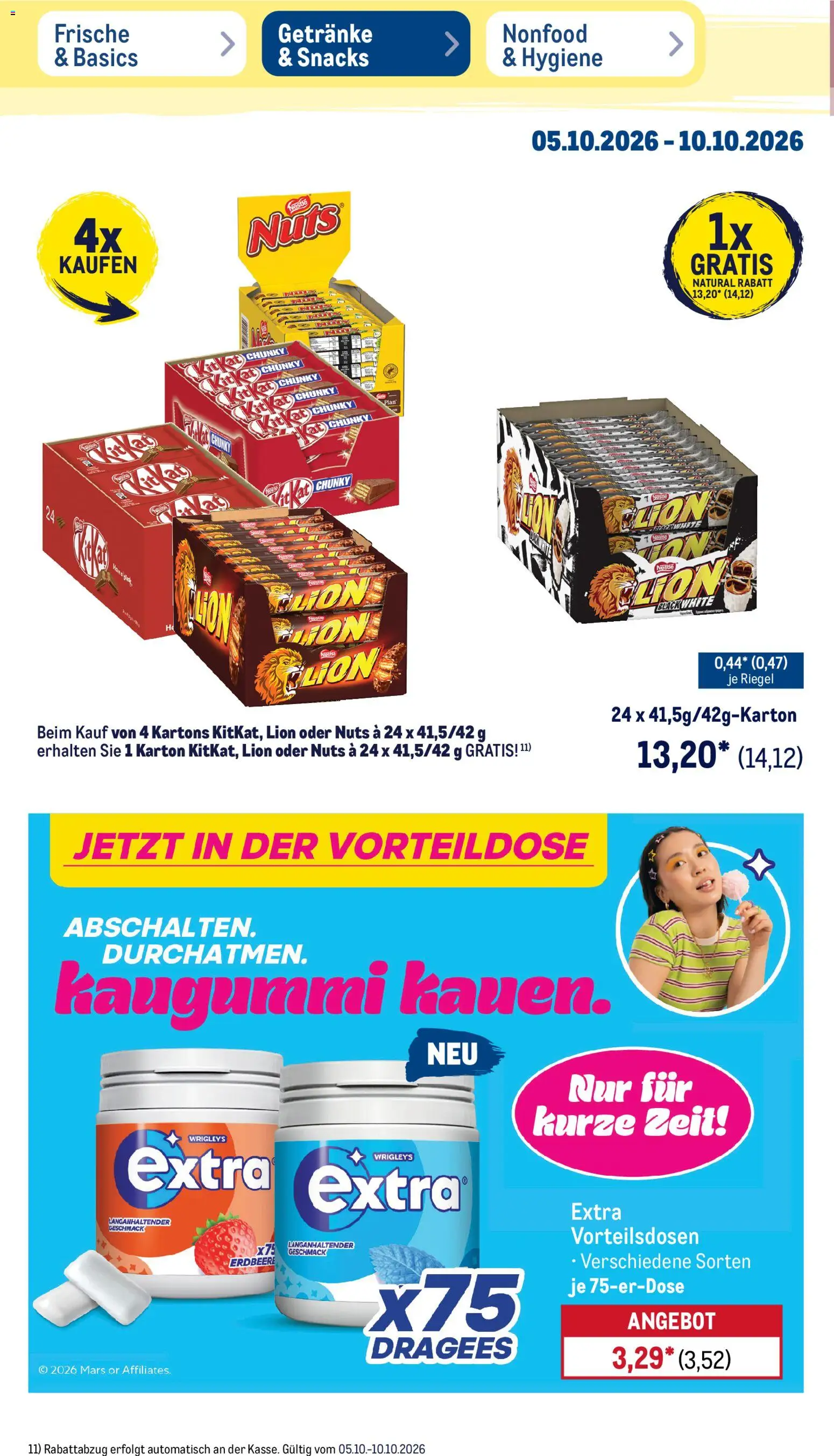 Metro NonFood-Angebote – gültig ab 05.10.2026 | Seite: 17 | Produkte: Kaugummi, Mars