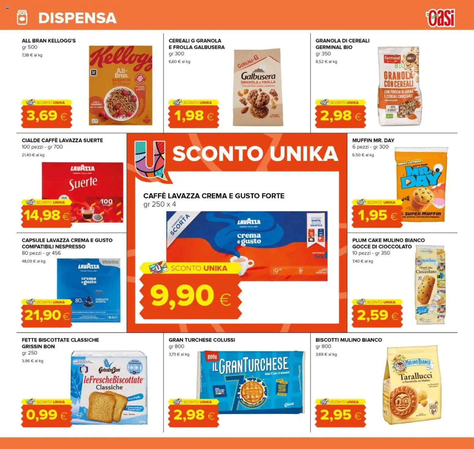 Volantino Oasi del 10/08/2026 | Pagina: 17 | Prodotti: Caffè, Tè, Fiocchi, Muffin