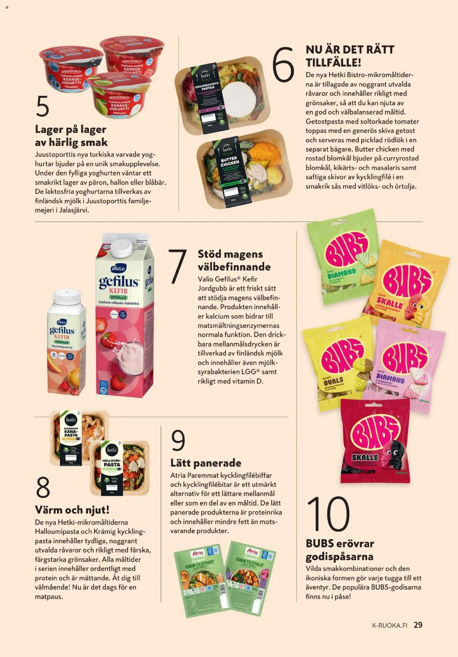 K-Market - K-Mat 9/2026 – voimassa 26/08/2026 alkaen | Sivu: 29 | Tuotteet: Kana, Vuohenjuusto, Halloumi, Pasta