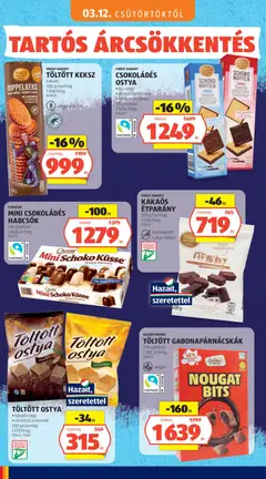 FINEST BAKERY TÖLTÖTT KEKSZ, kakaós, 500 g/csomag - amely érvényes a következő dátumtól: 03.05.2026 | Oldal: 46