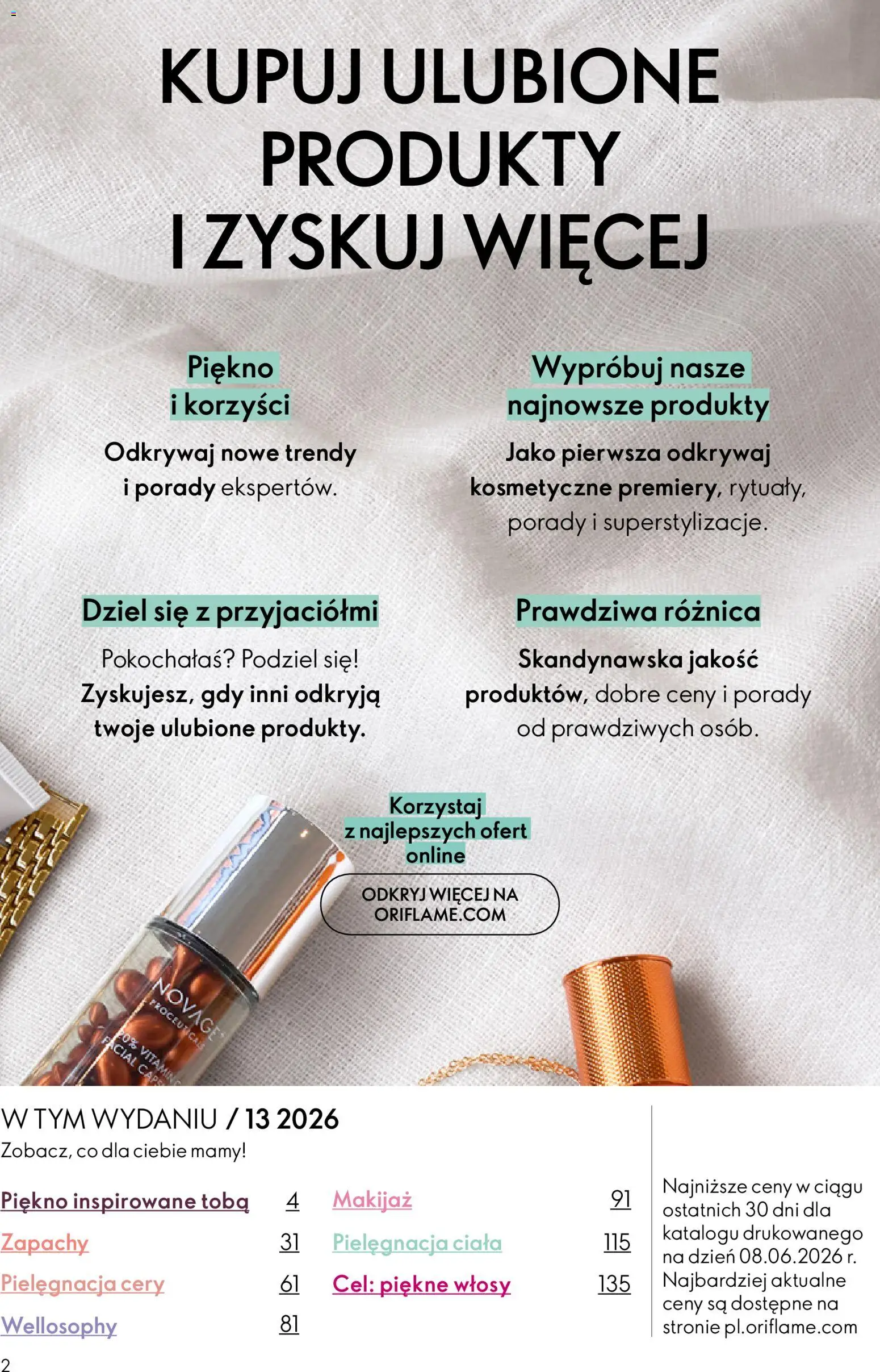 Oriflame Katalog 13 2026 od 09.09.2026 | Strona: 2 | Produkty: Makijaż