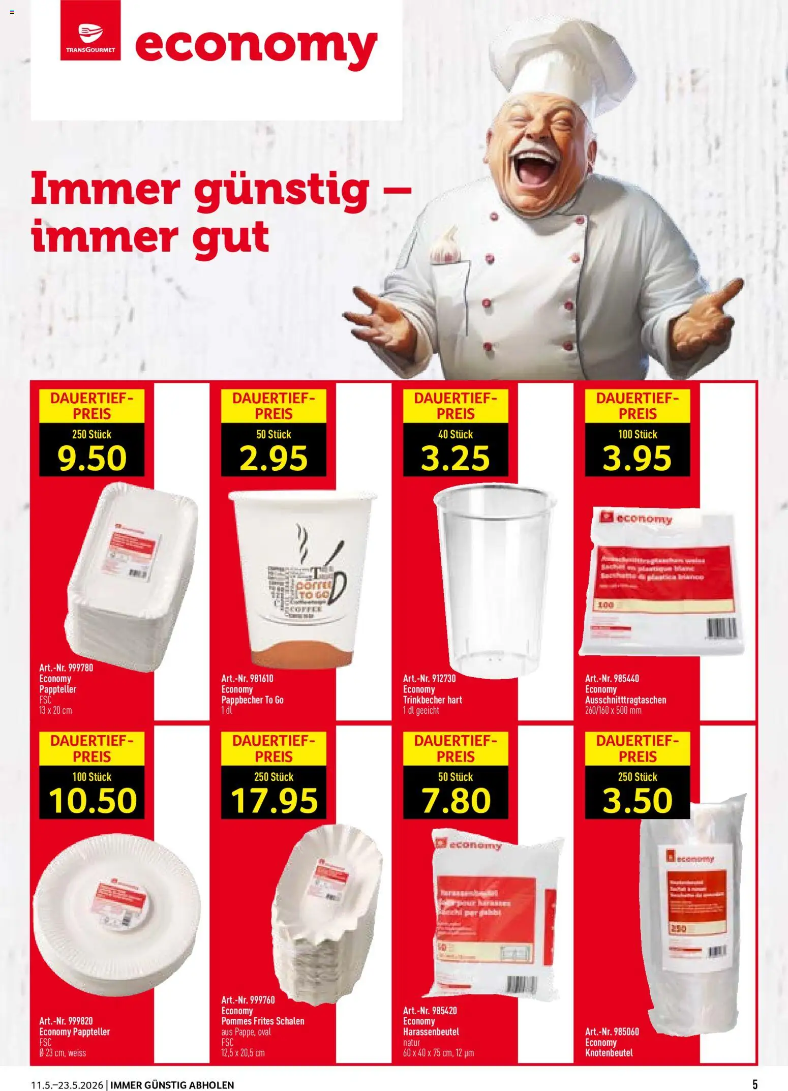 Prodega aktionen To Go Bedarf – gültig ab 11.05.2026 | Seite: 5 | Produkte: Pommes Frites