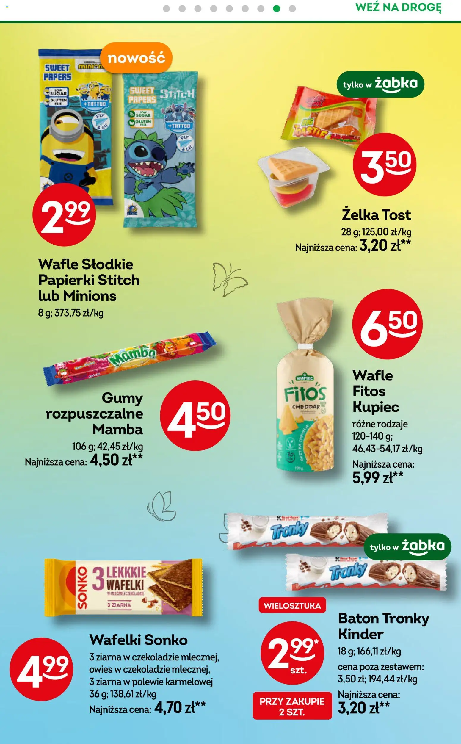 Żabka gazetka od 01.07.2026 | Strona: 75 | Produkty: Wafle, Gumy, Baton, Wafelki
