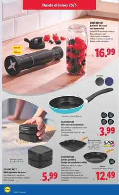 Vista previa Sartén parrilla Con pico vertedor a cada lado, Sartén parrilla Con pico vertedor a cada lado. Medidas: aprox. 27,3 x 27,3 cm válido desde el 25.05.2026 | Página: 8