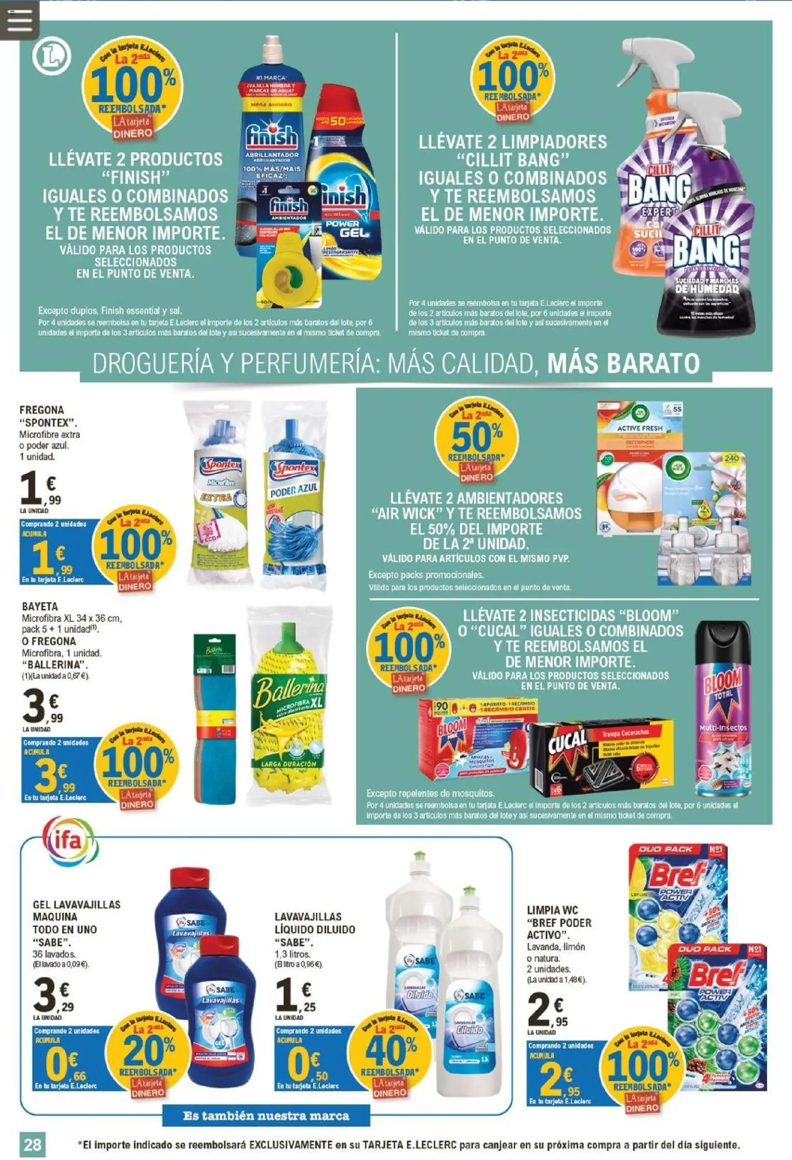 E.Leclerc Miranda de Ebro │ válido desde el 01/07/2026 | Página: 28 | Productos: Té, Lavavajillas