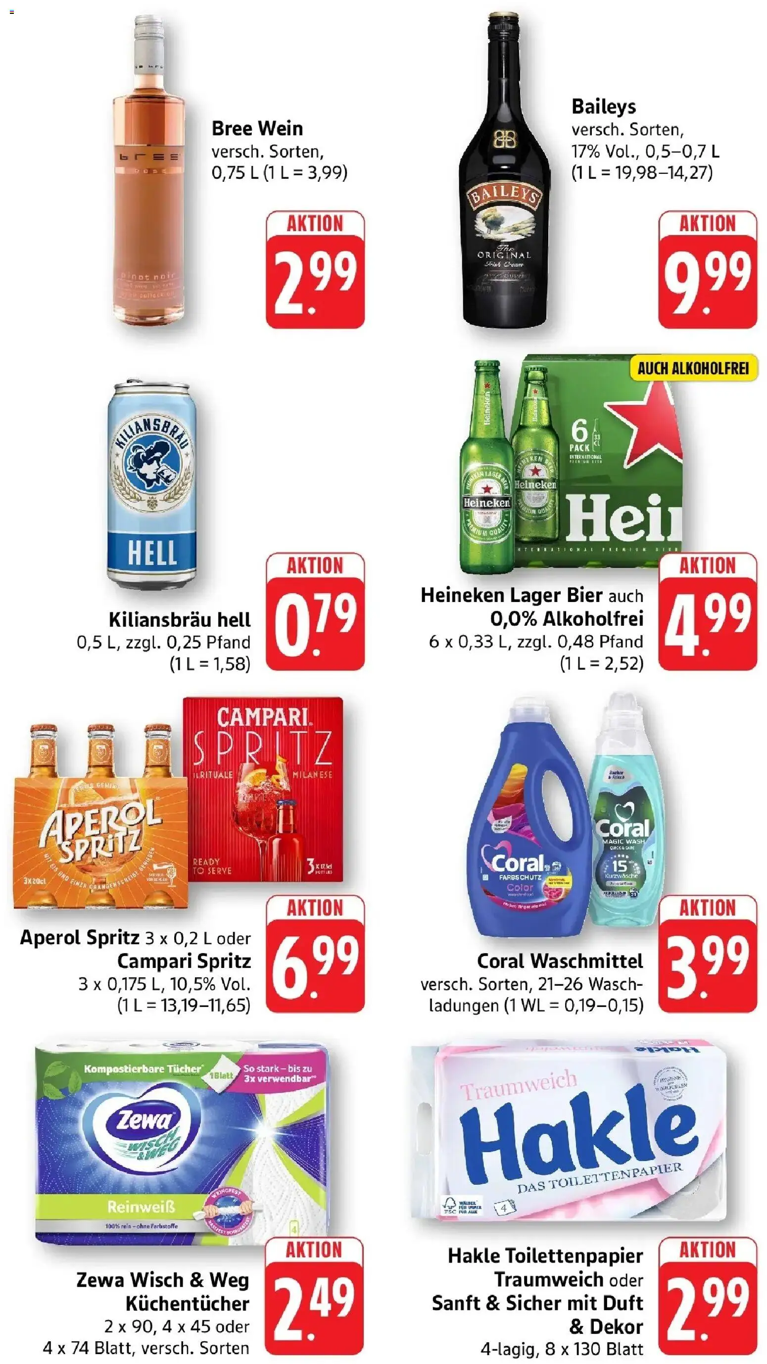 nah & gut Prospekt Offenburg-Zunsweier – gültig ab 10.08.2026 | Seite: 8 | Produkte: Coral waschmittel, Zewa, Waschmittel, Toilettenpapier