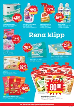 Willys erbjudanden - Förhandsvisning av reklamblad från butik Willys aktuell från 25.05.2026 | Sida: 11 | Produkter: Tvättmedel, Sköljmedel, Galler, Majs