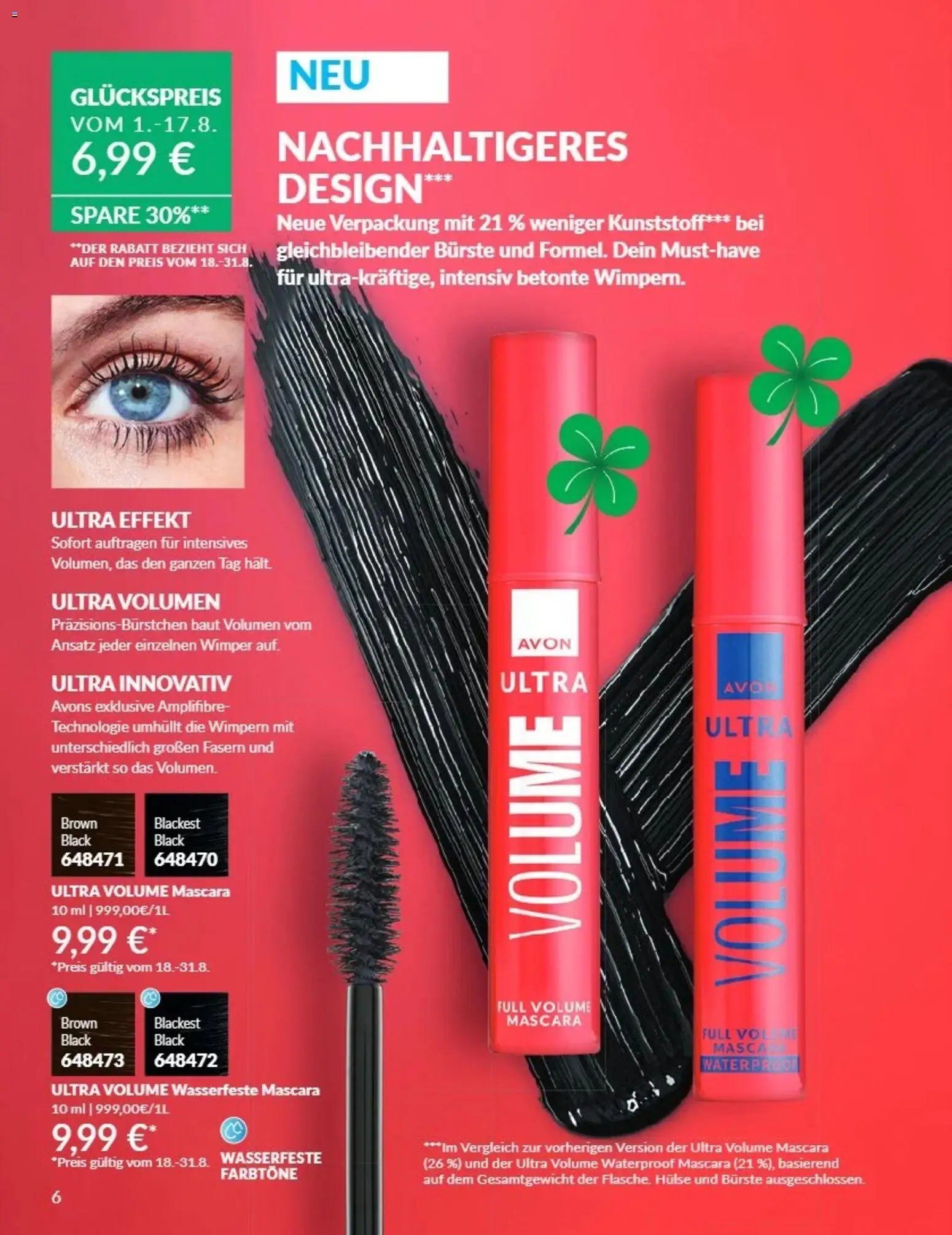 AVON Katalog August 2026 – gültig ab 08.08.2026 | Seite: 6 | Produkte: Bürste, Mascara