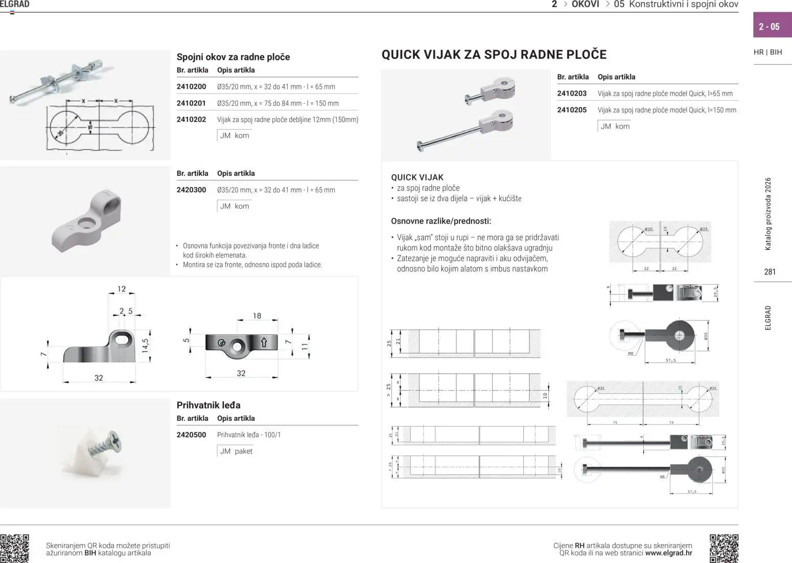 Elgrad katalog | vrijedi od 31.07.2026 | Stranica: 20 | Proizvodi: Ladice