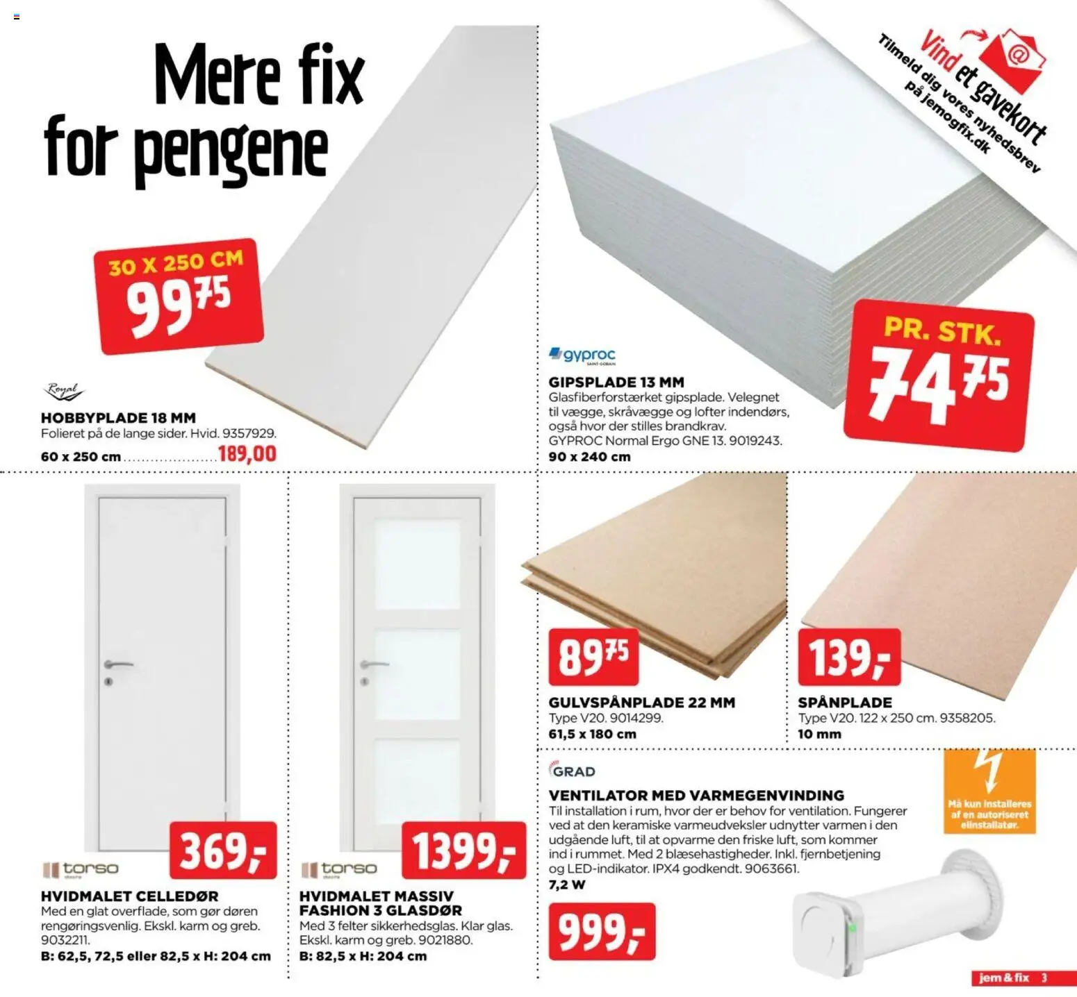 Jem & fix tilbudsavis – gyldig fra 06/09/2026 | Side: 3 | Produkter: Ventilator, Søm