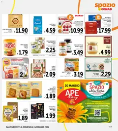Anteprima del volantino Spazio Conad volantino valido a partire dal 15.05.2026 | Pagina: 17 | Prodotti: Cereali, Frutta, Crostatine, Cacao