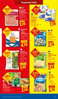 Anteprima del volantino Milbona Feta XXL, 240 g confezione, Formato base 200 g a 2.39 € valido a partire dal 14.05.2026 | Pagina: 11