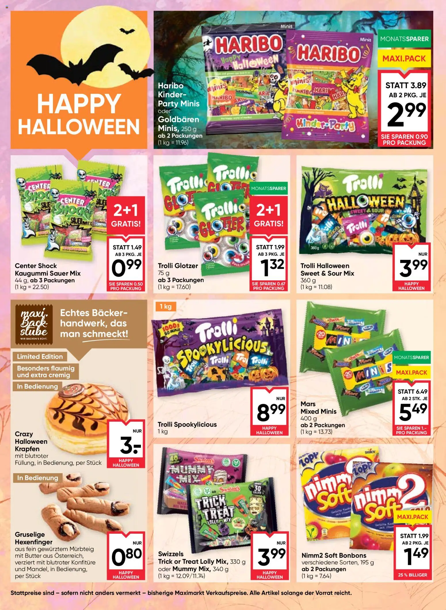 Maximarkt Flugblatt gültig ab 08.10.2026 | Seite: 10 | Produkte: Kaugummi, Butter