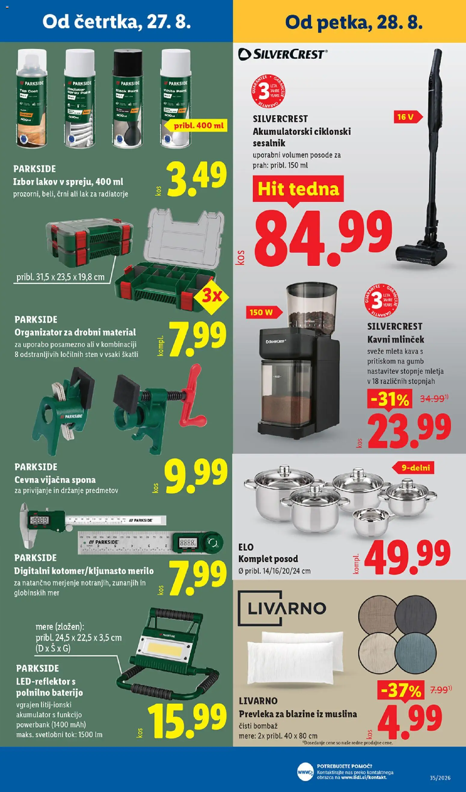 Novi Lidl katalog ponudbe – veljaven od 27.08.2026 | Stran: 35