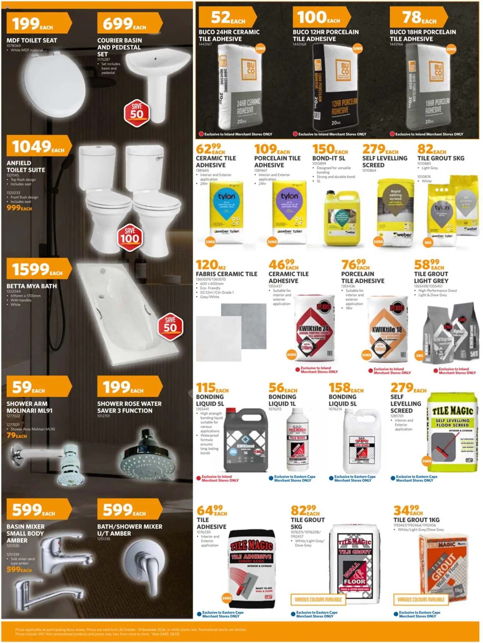 New BUCO catalogue – valid from 26/10/2026 | Page: 6