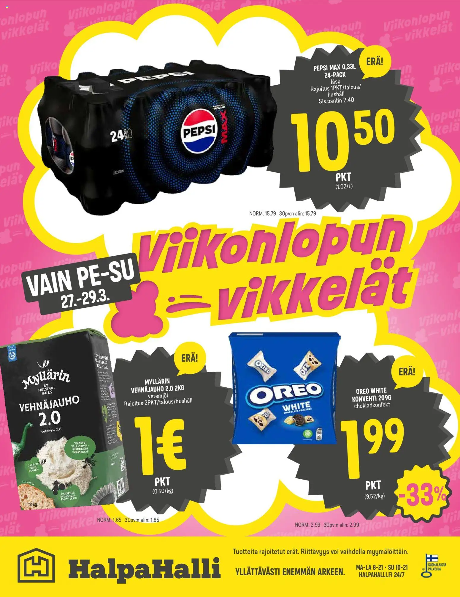 Halpa Halli tarjoukset 25/03/2026 alkaen || Nykyinen tarjous