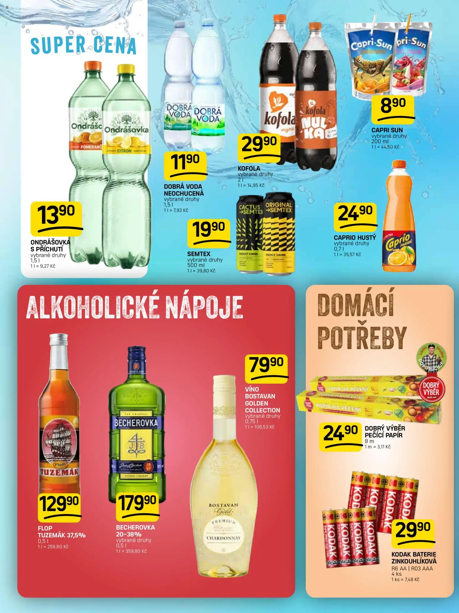 Flop leták od 06.05.2026 | Strana: 14 | Produkty: Víno, Alkoholické nápoje, Kofola, Capri Sun