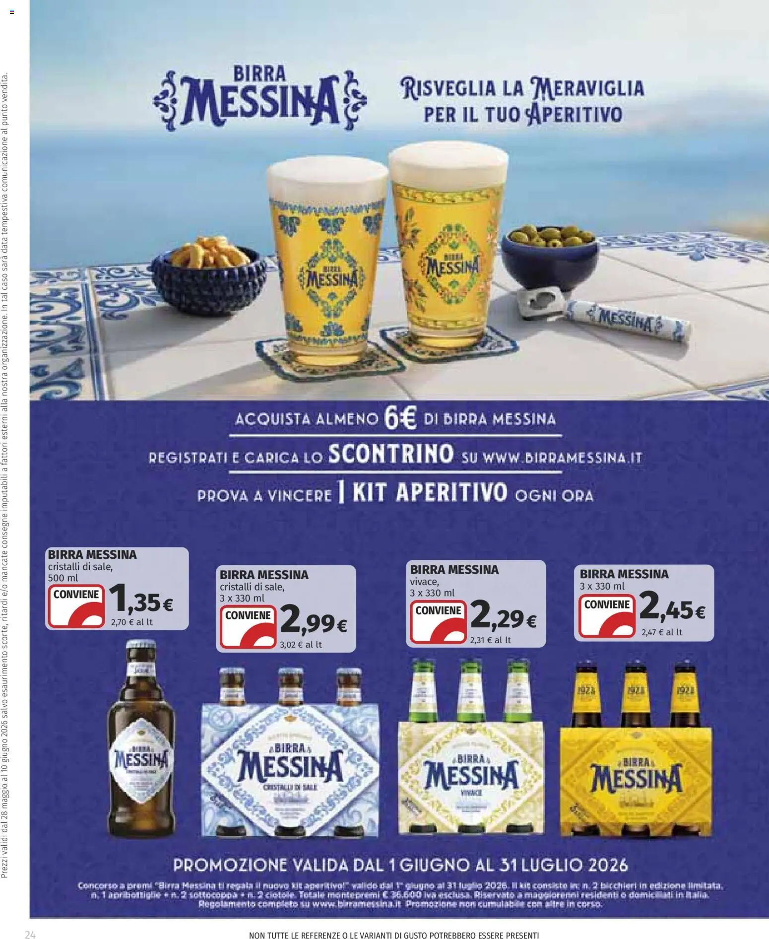 Volantino COOP del 28.05.2026 | Pagina: 24 | Prodotti: Birra, Data, Birra messina, Aperitivo