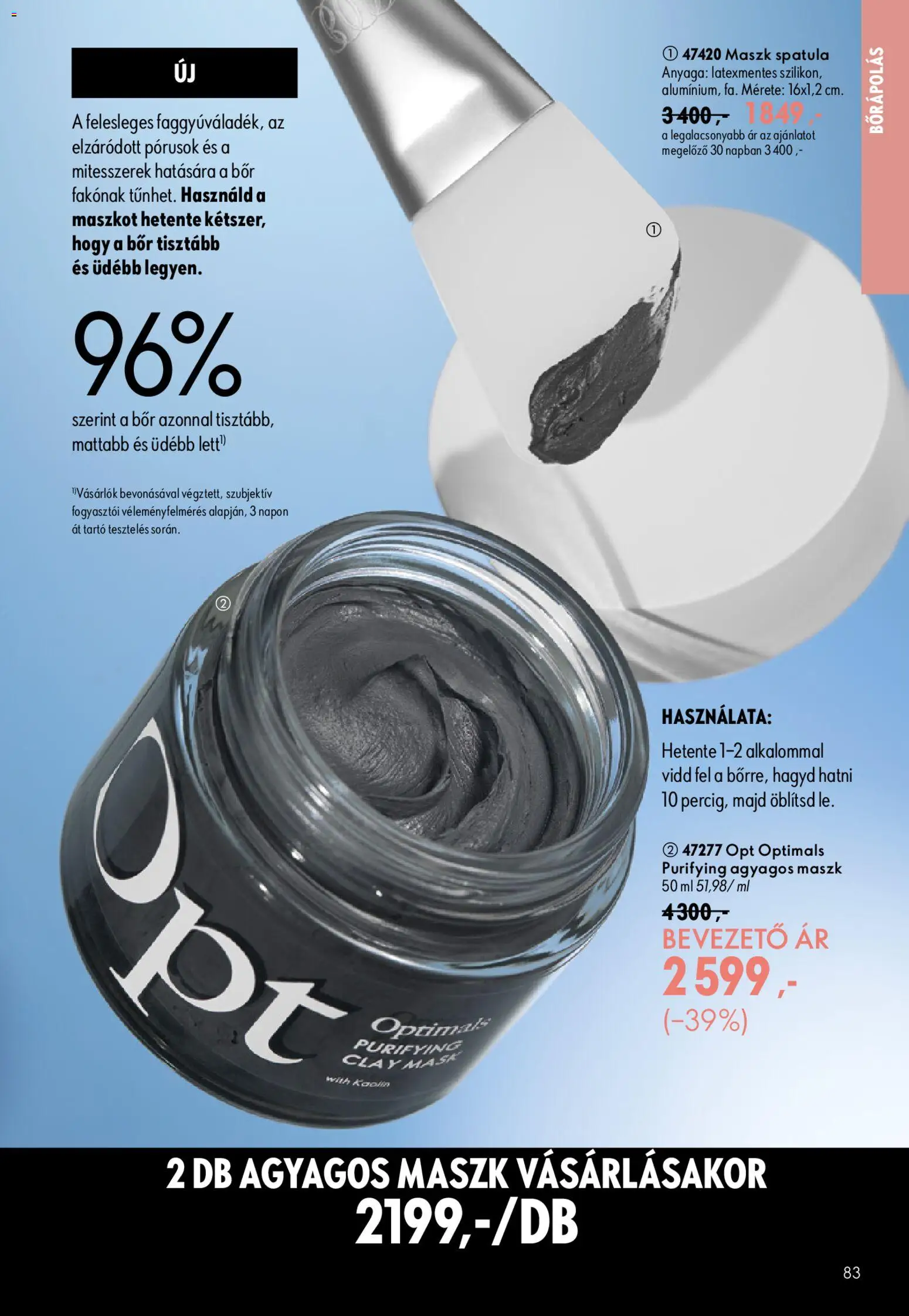 Oriflame akciós ujság - amely érvényes a következő dátumtól: 2026.07.08. | Oldal: 83 | Termékek: Maszk, Bor