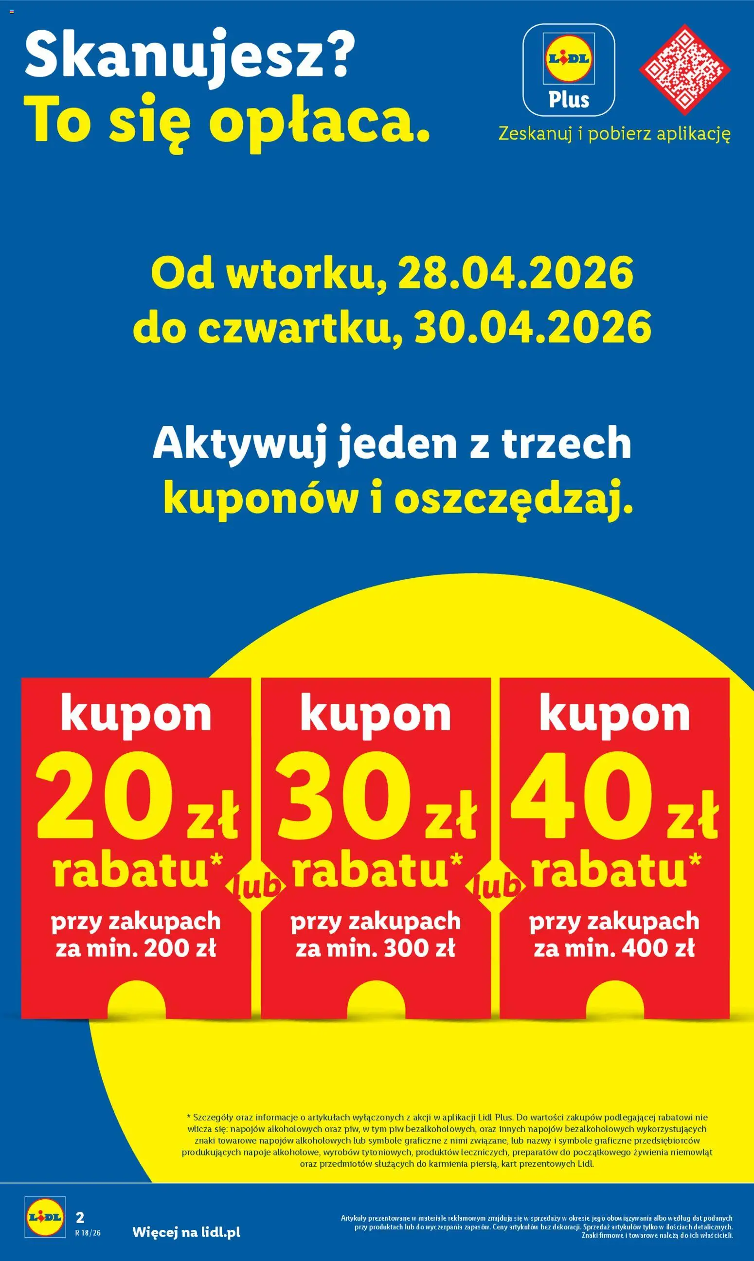 Lidl gazetka od 29.04.2026 | Strona: 2 | Produkty: Napoje