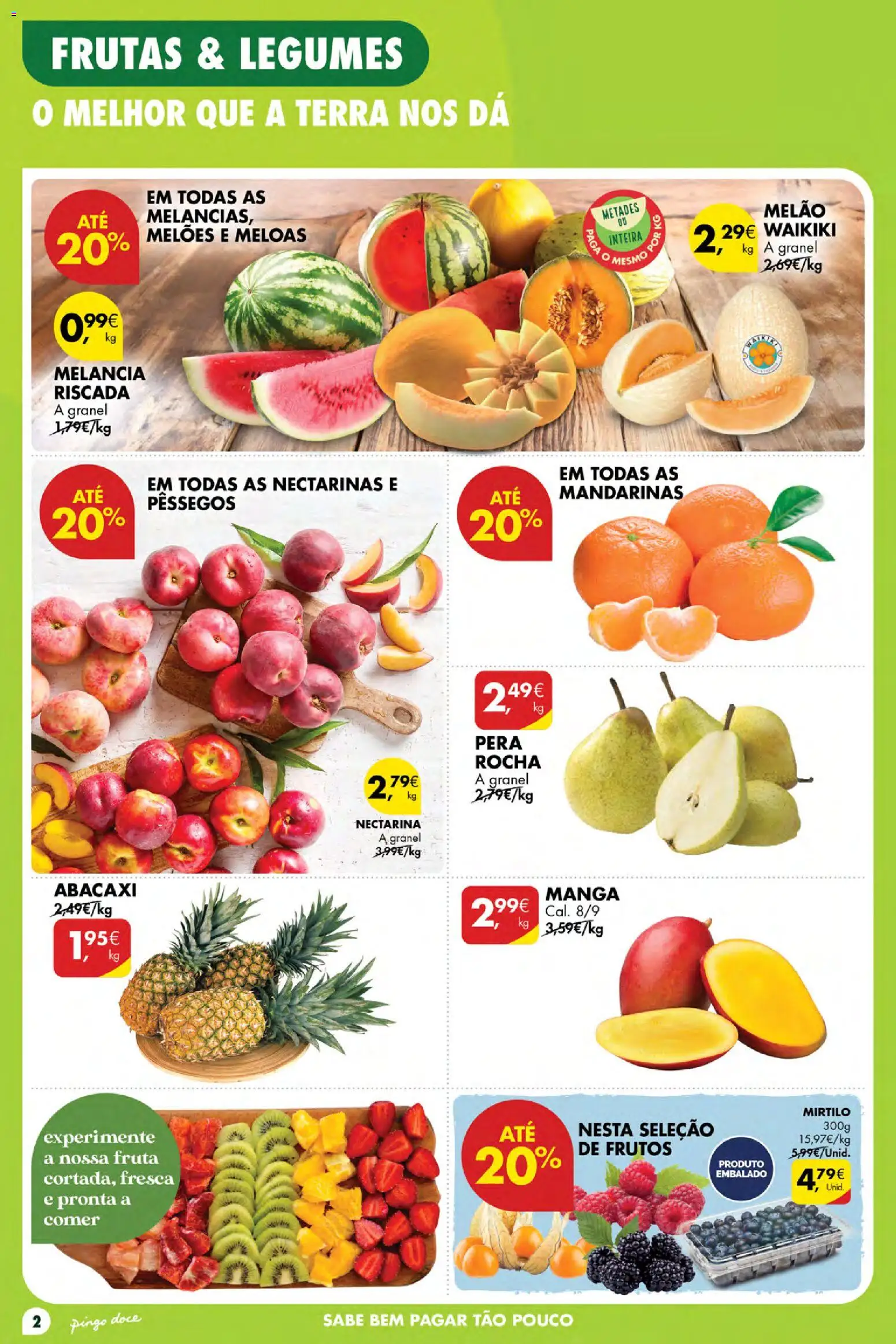 Pingo Doce Poupe Esta Semana Açores │ válido de 03/09/2026 | Página: 2 | Produtos: Manga, Legumes, Melancia, Melão