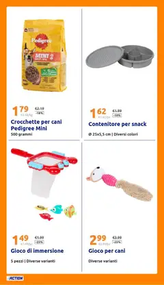 Anteprima del volantino Action volantino valido a partire dal 17.06.2026 | Pagina: 28 | Prodotti: Crocchette, Gioco, Contenitore