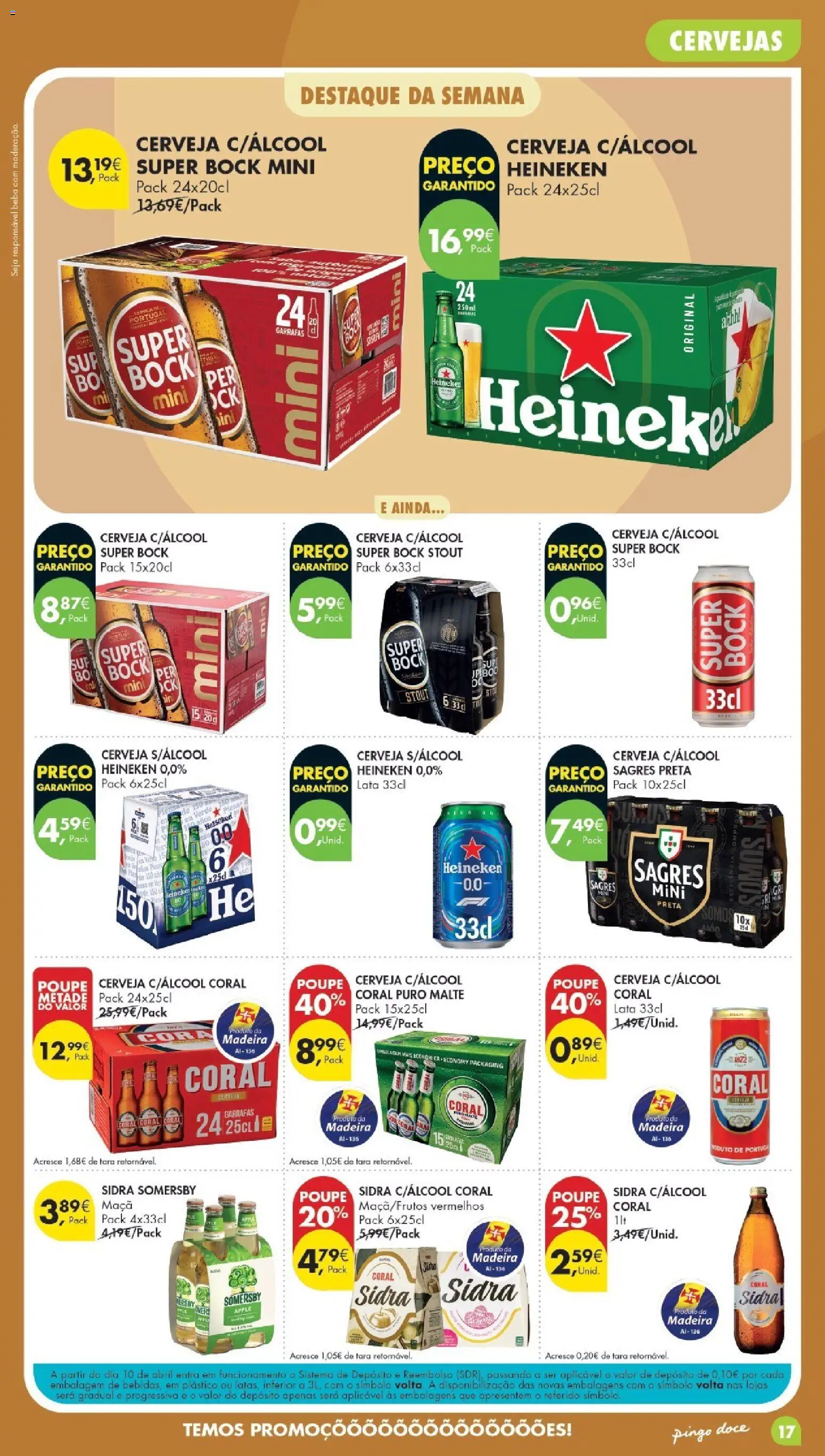 Pingo Doce Poupe Esta Semana Madeira │ válido de 15/09/2026 | Página: 17 | Produtos: Super bock, Maça, Cerveja, Somersby