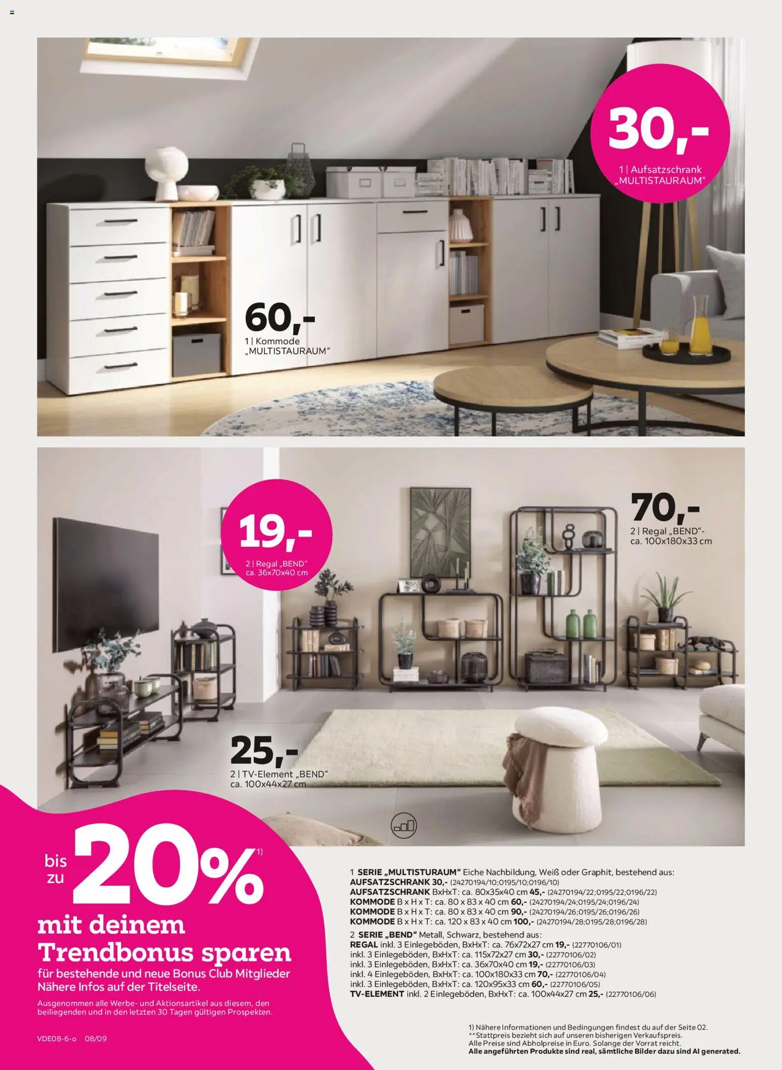 Mömax Aktueller Prospekt – gültig ab 16.08.2026 | Seite: 8 | Produkte: Kommode, Regal, Bilder