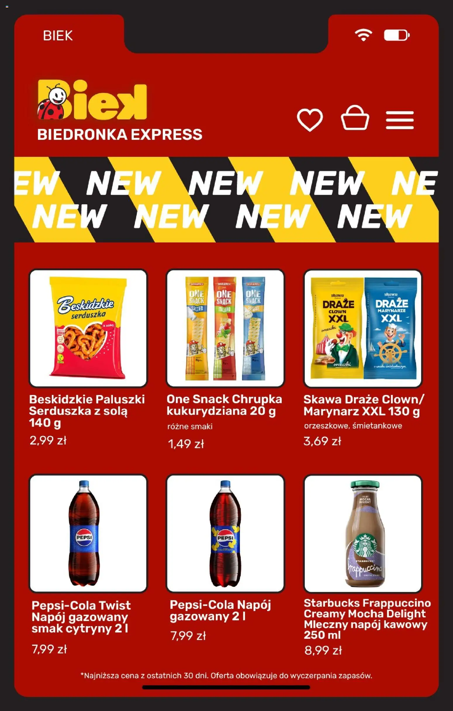 Biedronka gazetka - Biek od 10.07.2026 | Strona: 7 | Produkty: Pepsi, Cytryny, Paluszki
