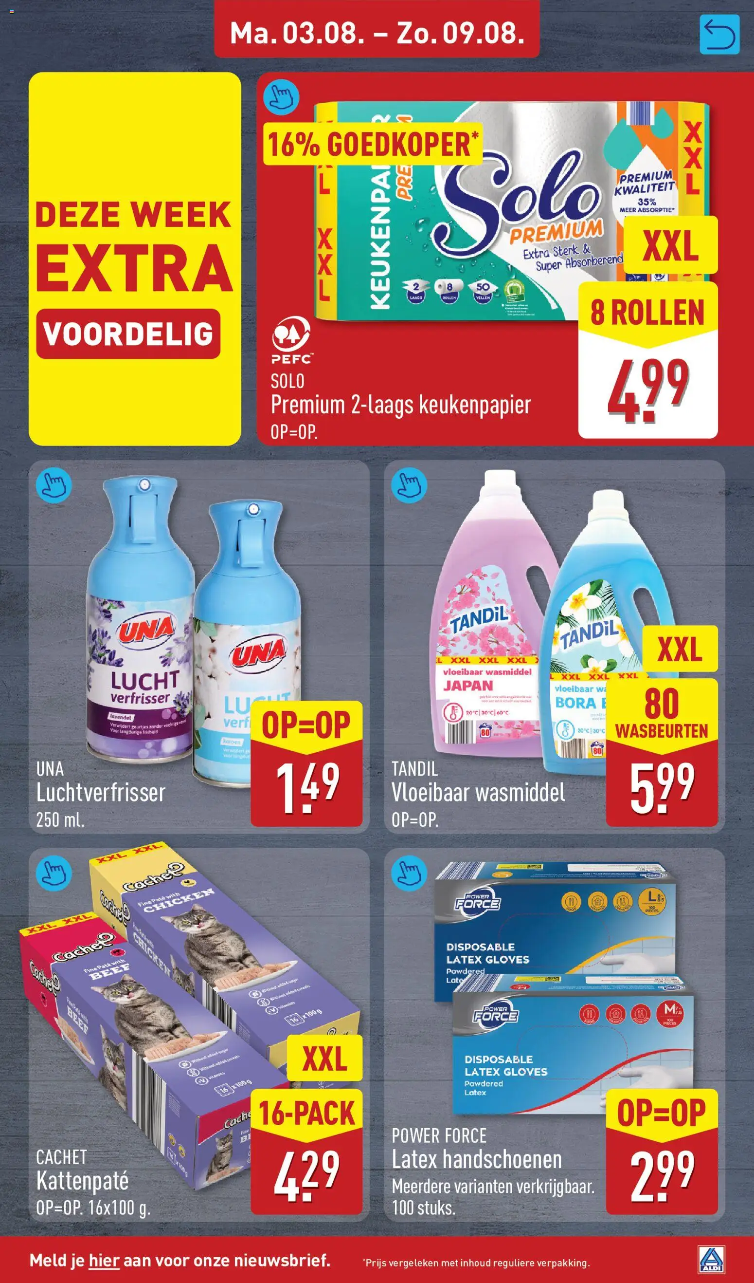 {H1} | Pagina: 15 | Producten: Keukenpapier, Handschoenen, Luchtverfrisser, Kip