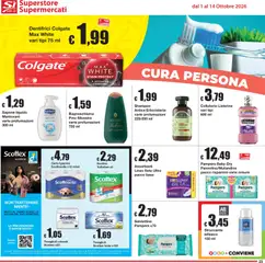 Anteprima del volantino Sì con Te volantino Superstore, Supermercati valido a partire dal 01/10/2026 | Pagina: 23 | Prodotti: Talco, Listerine, Pampers, Fiori