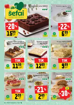 IKI leidinys galioja nuo 2026.09.07 | Puslapis: 20 | Prekių: Tortas, Pyragas