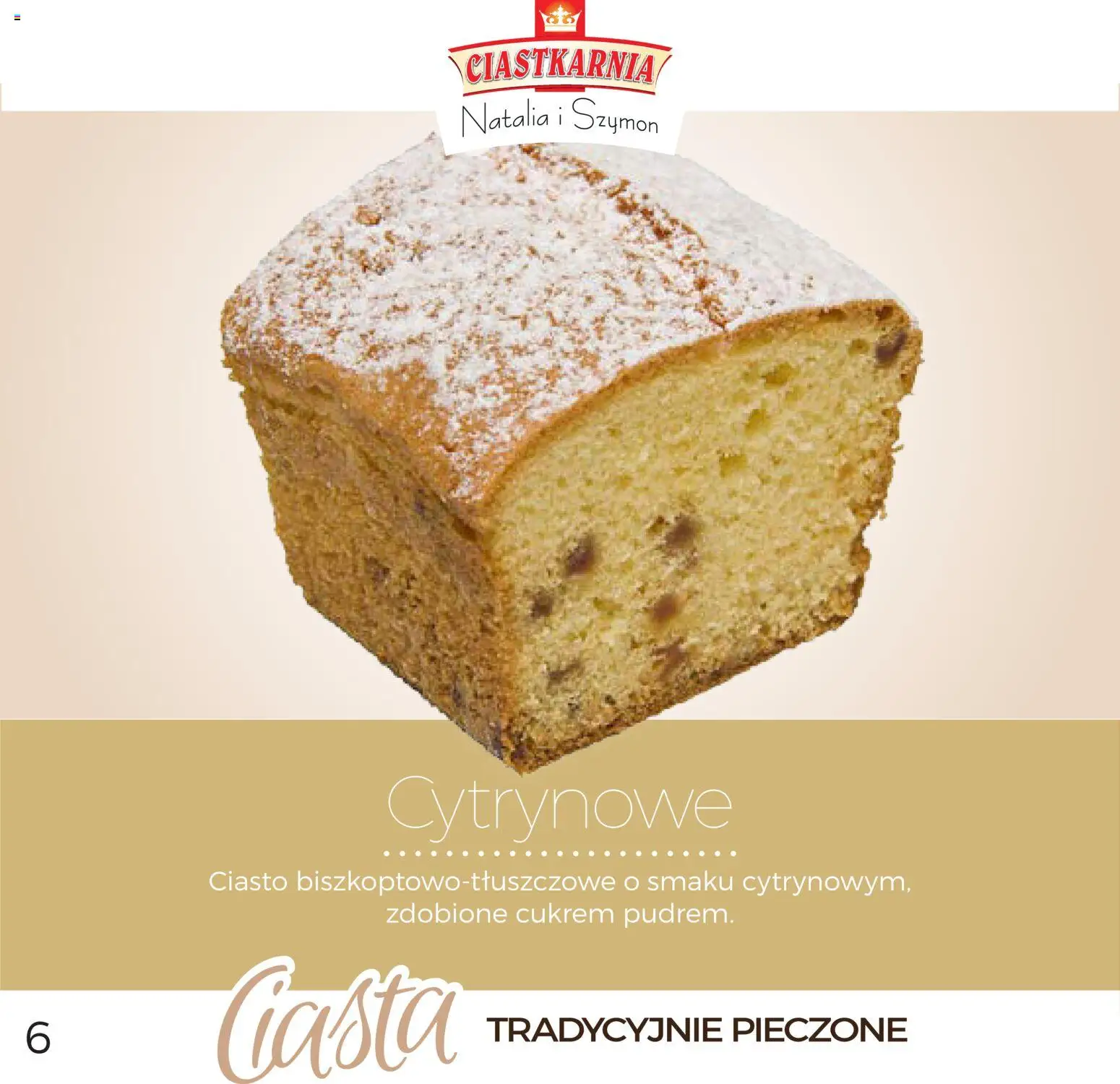 Topaz Gazetka - Ciasta od 01.12.2025 | Strona: 6 | Produkty: Ciasto